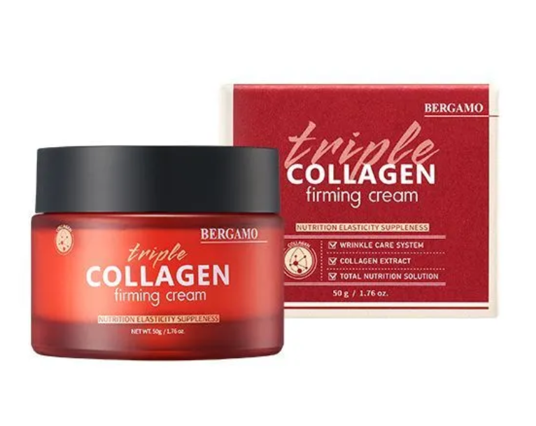 Укрепляющий крем для лица с тройным коллагеном Bergamo Triple Collagen Firming Cream 50 мл collistar восстанавливающий и укрепляющий ночной крем для лица