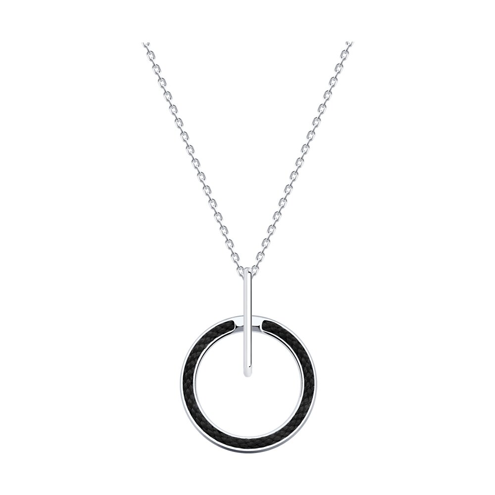 

Колье из серебра 40-45 см Diamant 94-170-01879-1, текстиль, 94-170-01879-1