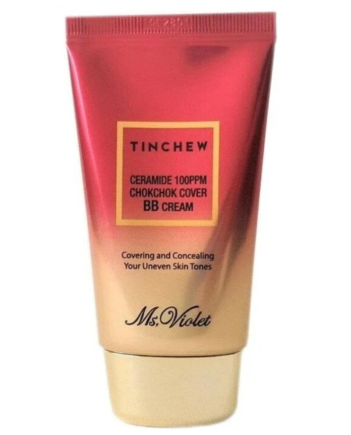 ВВ-крем Tinchew Ceramide 100ppm Chokchok Cover, оттенок бежевый, 50 мл