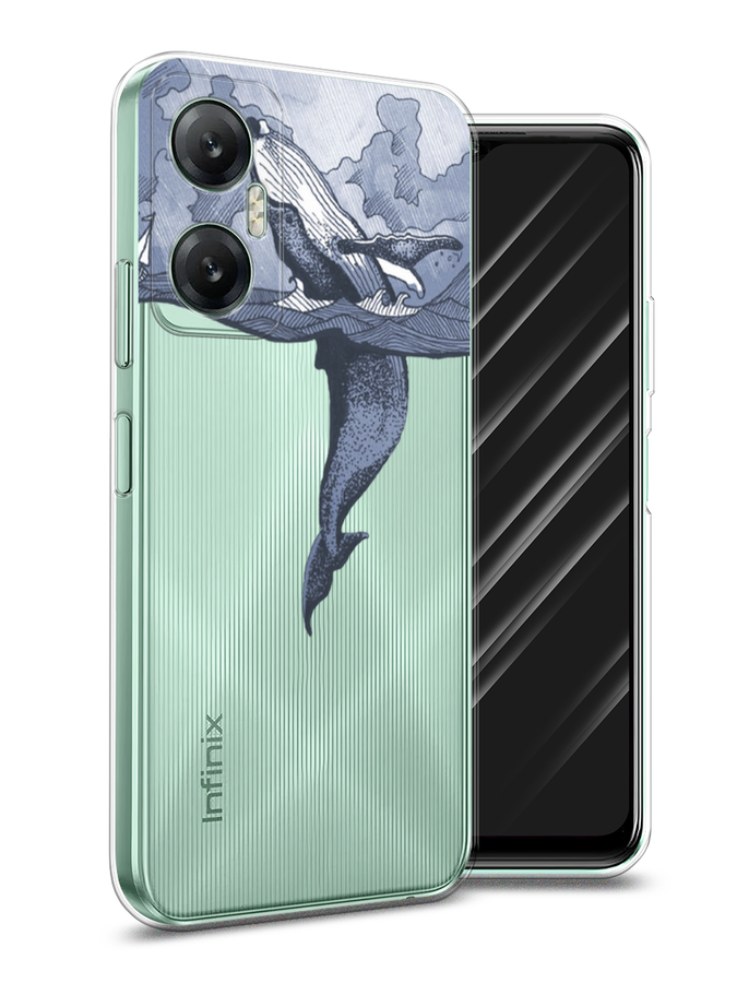 

Чехол Awog на Infinix HOT 20 5G "Два измерения", Голубой;черный;прозрачный, 3103250-7