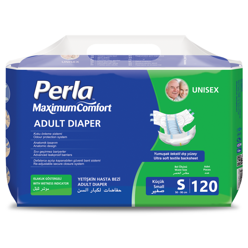 

Подгузники для взрослых Perla Eco р. S 30 шт. 4 уп., Perla Economic