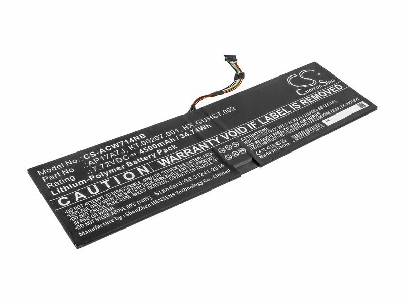 Аккумулятор для ноутбука Acer Swift 7 714-51T (AP17A7J)