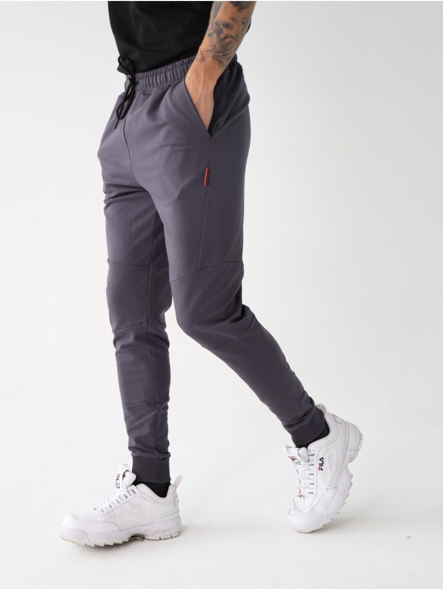 Спортивные брюки мужские Город Горький 39683210 серые 48 RU