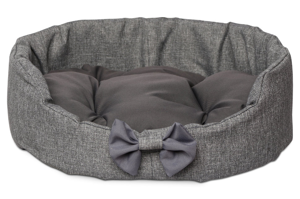 

Лежанка для кошек и собак Lion Амбрэ LM4764-008 рогожка, хлопок, серый, 44x55x15см