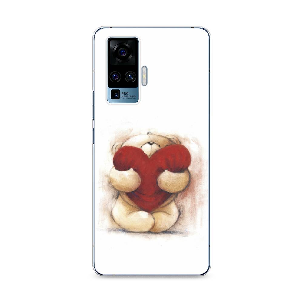 

Чехол Awog на Vivo X50 Pro "Мишка с сердцем 1", Разноцветный, 262350-6
