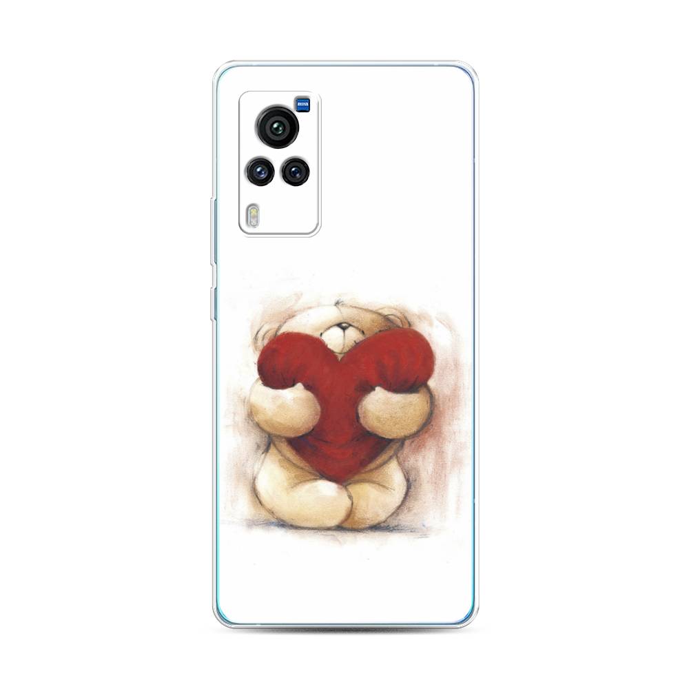 

Чехол Awog на Vivo X60 Pro "Мишка с сердцем 1", Разноцветный, 263850-6
