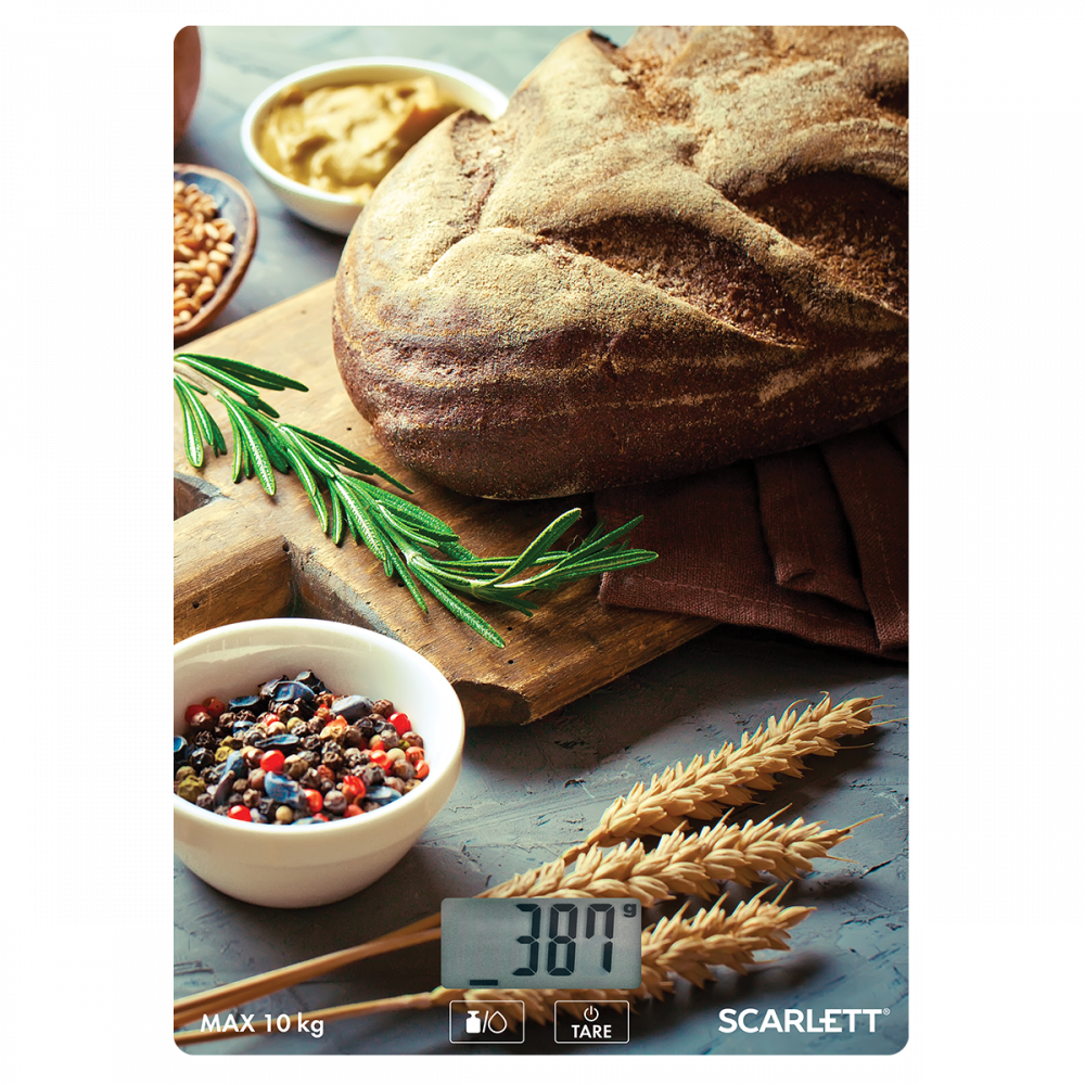 фото Весы кухонные scarlett sc-ks57p65 fresh bread