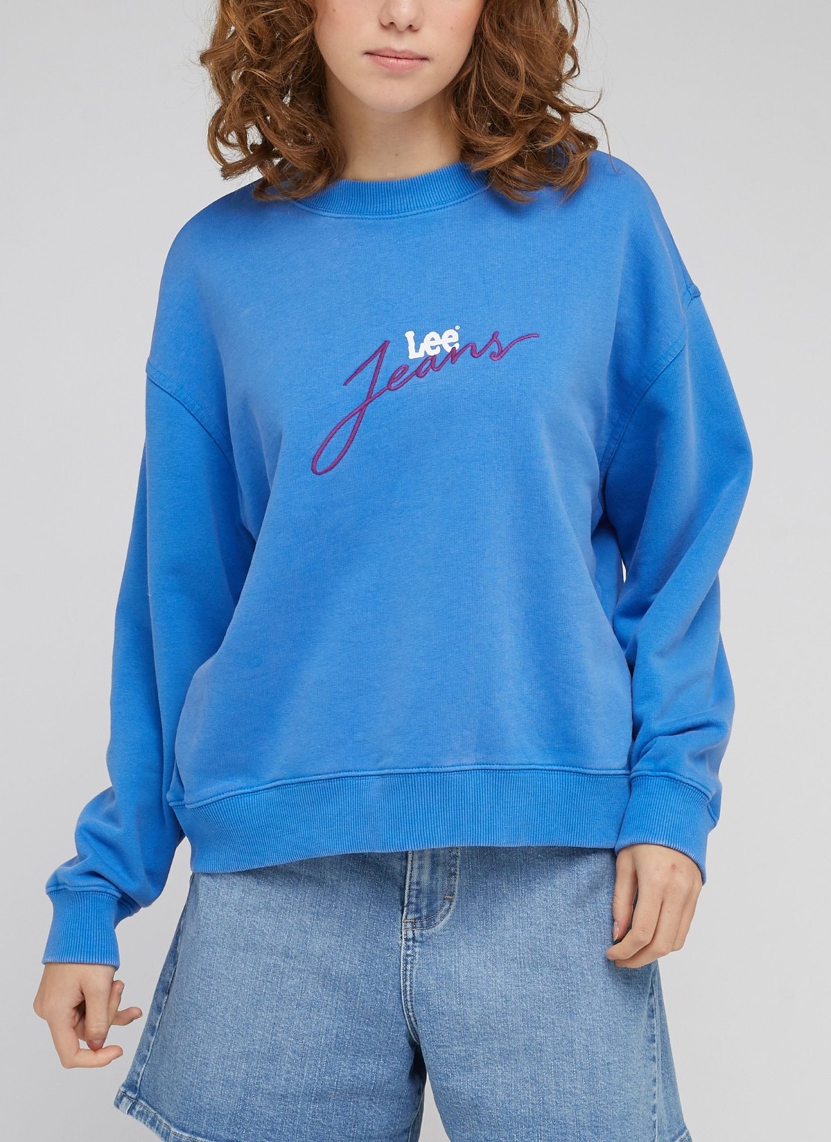 

Свитшот женский Lee ACID SWEATSHIRT FERRIS синий XS, ACID SWEATSHIRT FERRIS