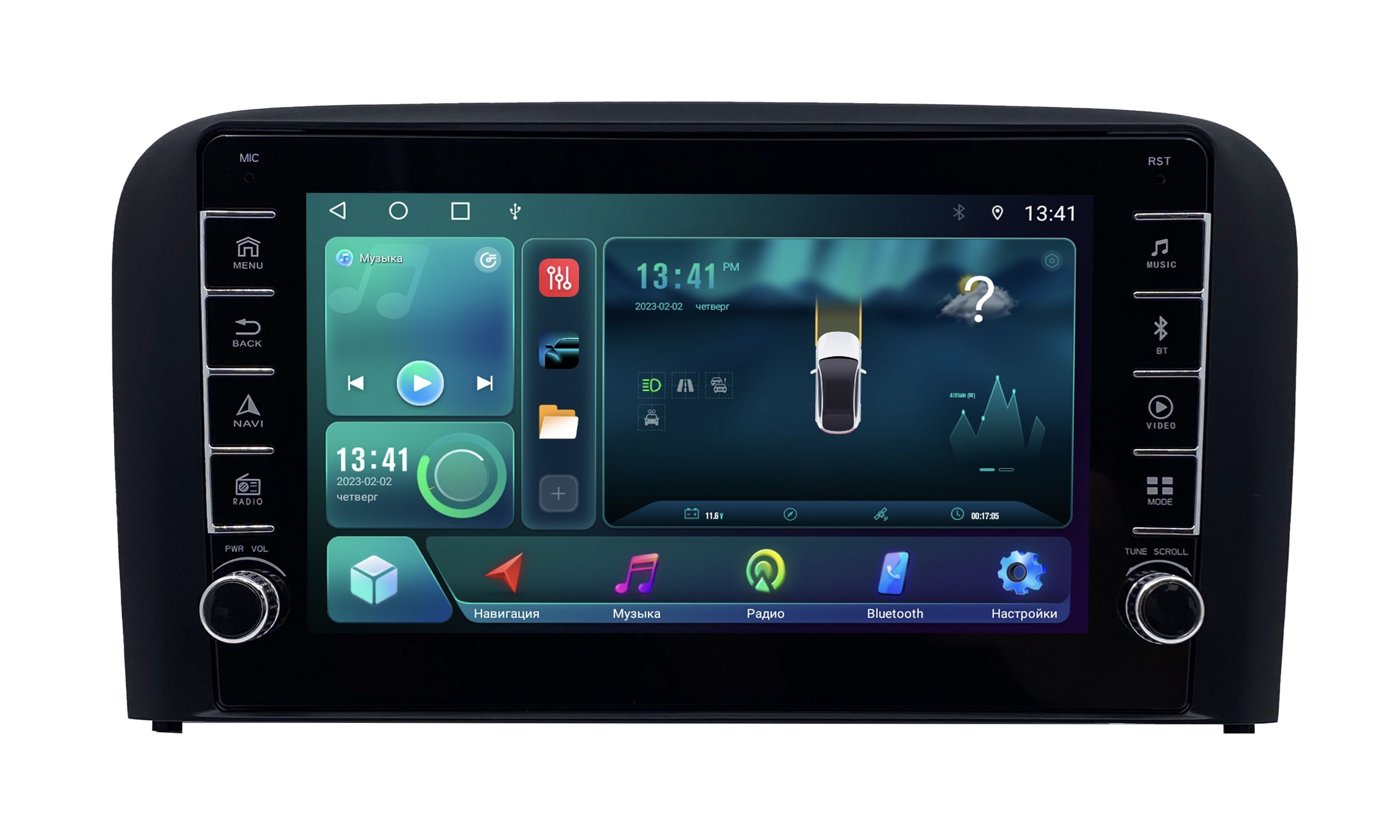 Штатная магнитола ANDROID Volvo S80 I I рест - 2098-2006 Android 12 232 GB с крути 2197200₽