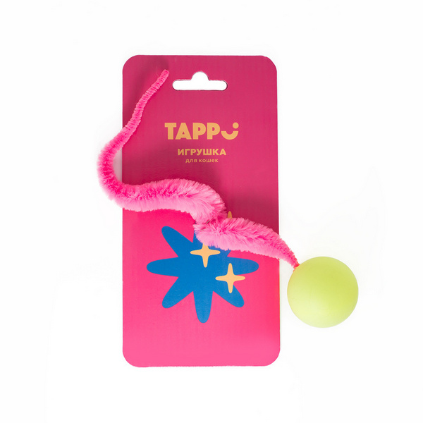 Игрушка для кошек Tappi Мяч Нолли с длинным хвостом