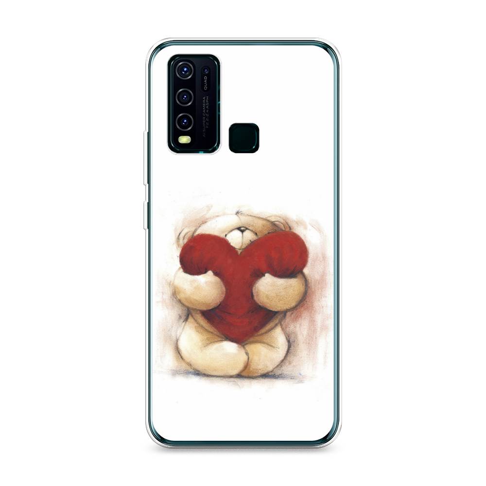 

Чехол Awog на Vivo Y30/Y50 "Мишка с сердцем 1", Разноцветный, 263150-6
