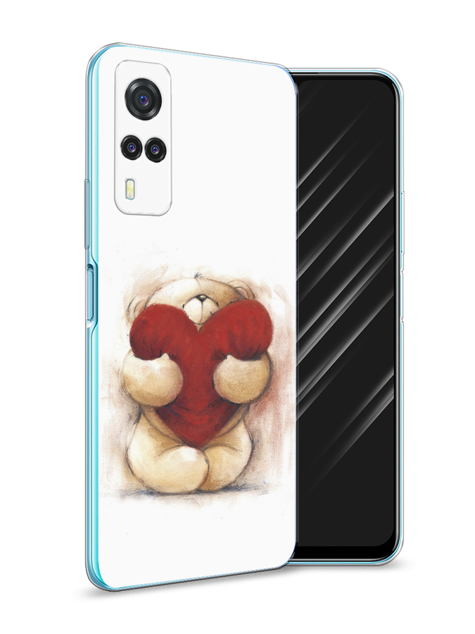 

Чехол Awog на Vivo Y31/Y53s 4G "Мишка с сердцем 1", Разноцветный, 263750-6