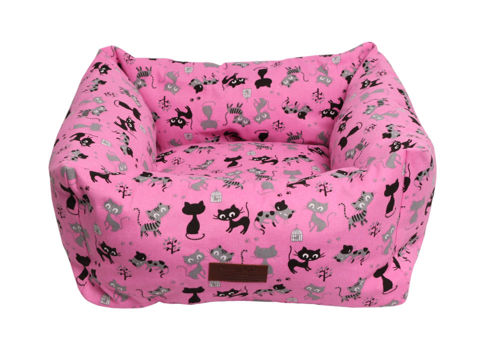 

Лежанка для кошек и собак Lion Мишель LM116-11 текстиль, розовый, 50x50x12см