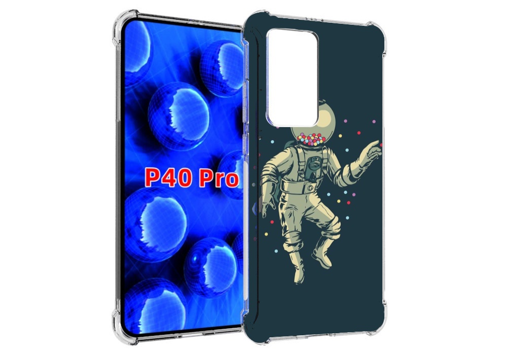 

Чехол MyPads Космонавт для Huawei P40 Pro противоударный, Прозрачный, Tocco