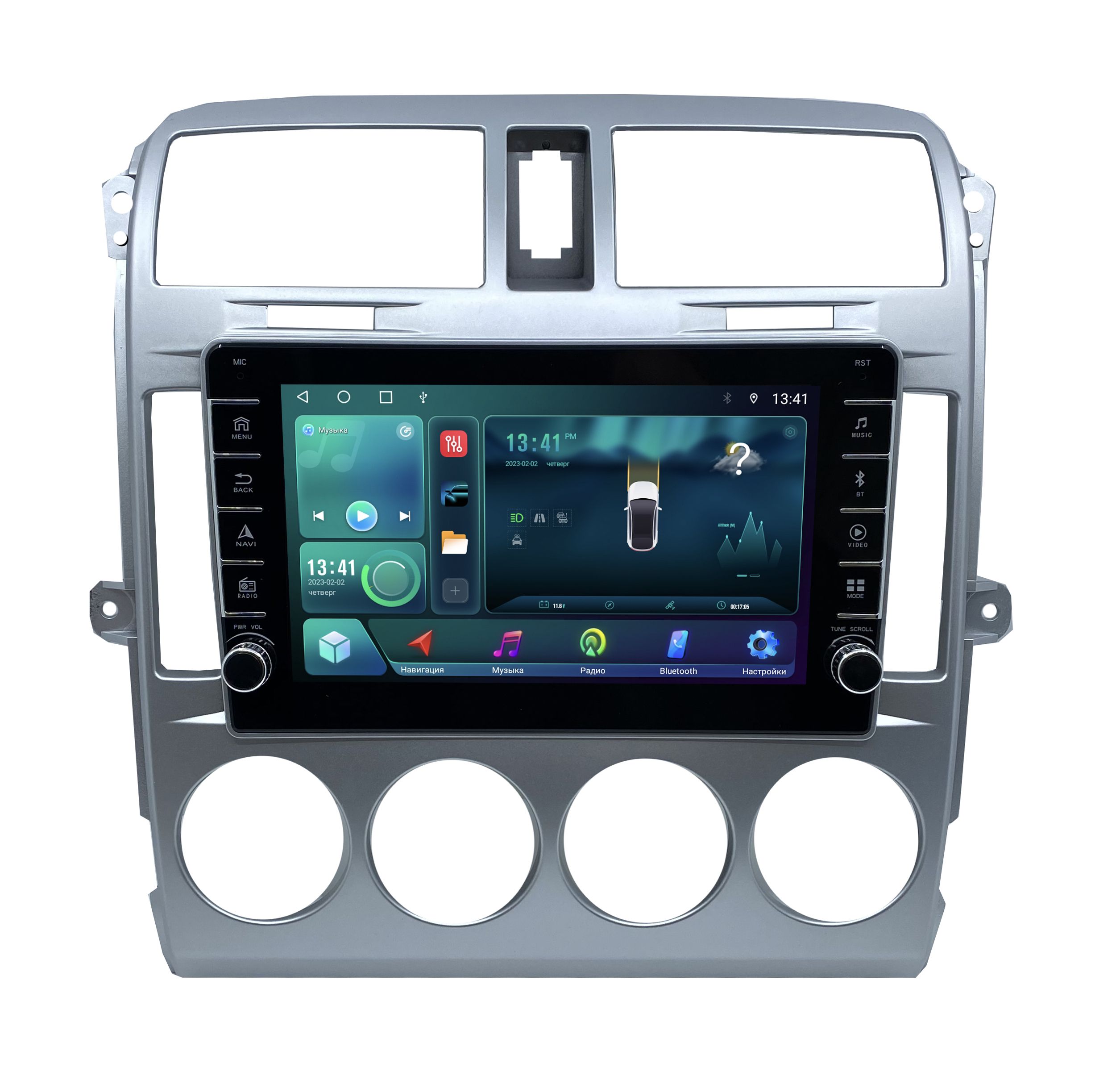 Штатная магнитола ANDROID KIA Carnival 1 - 2002-2006 Android 12 216 GB с крутилками 2099000₽