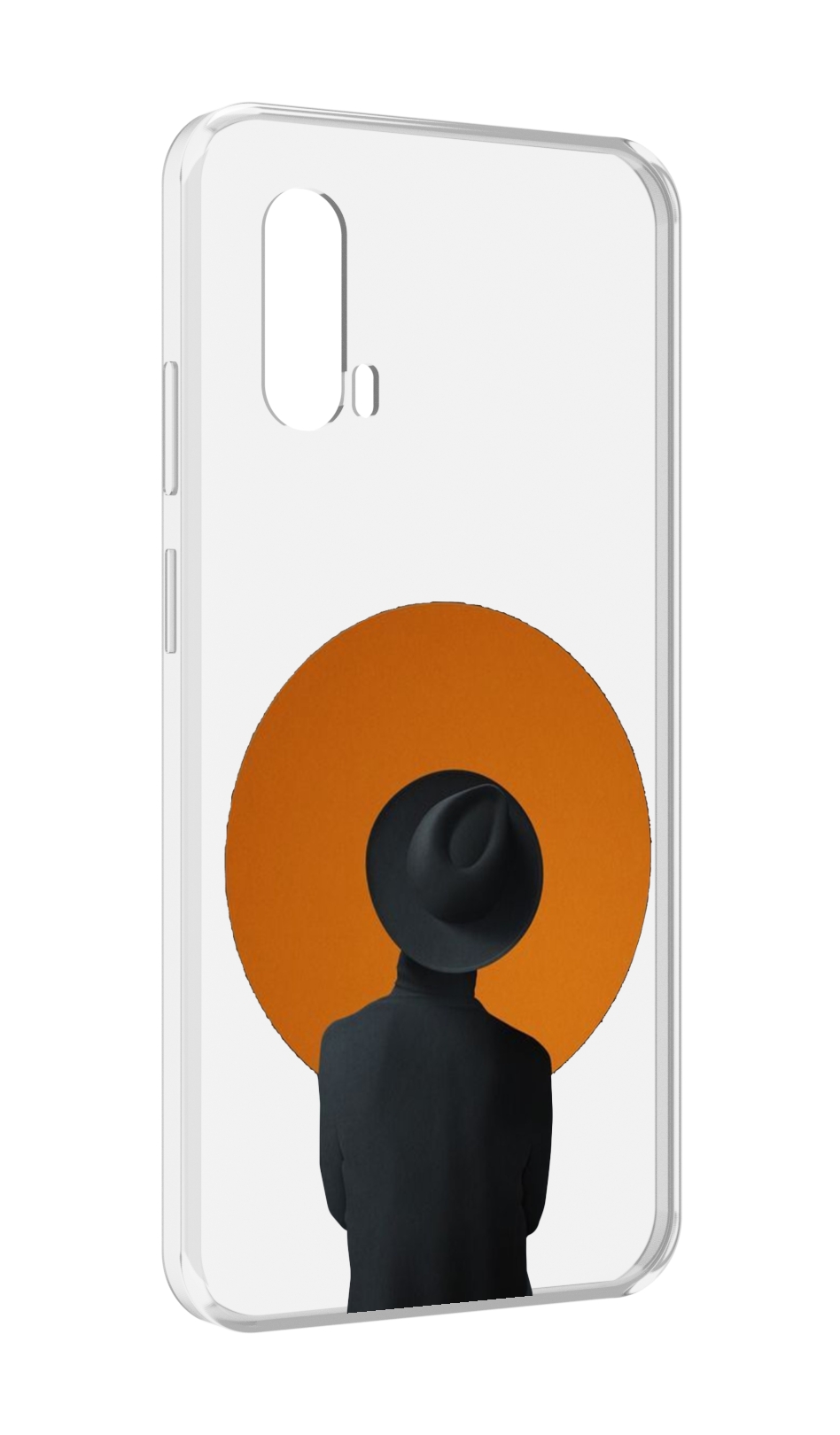 

Чехол MyPads парень в шляпе в оранжевом кружке для Blackview BV7100, Прозрачный, Tocco