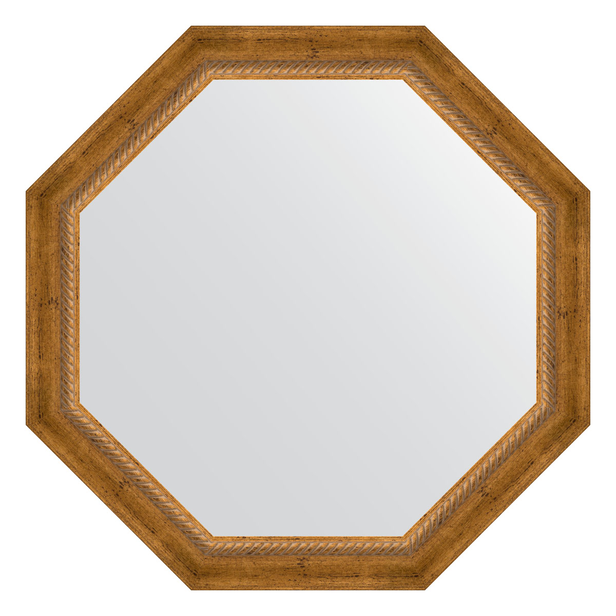 Зеркало в раме 73x73см Evoform BY 3675 состаренная бронза с плетением