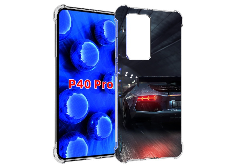 

Чехол MyPads Ламба мужской для Huawei P40 Pro противоударный, Прозрачный, Tocco