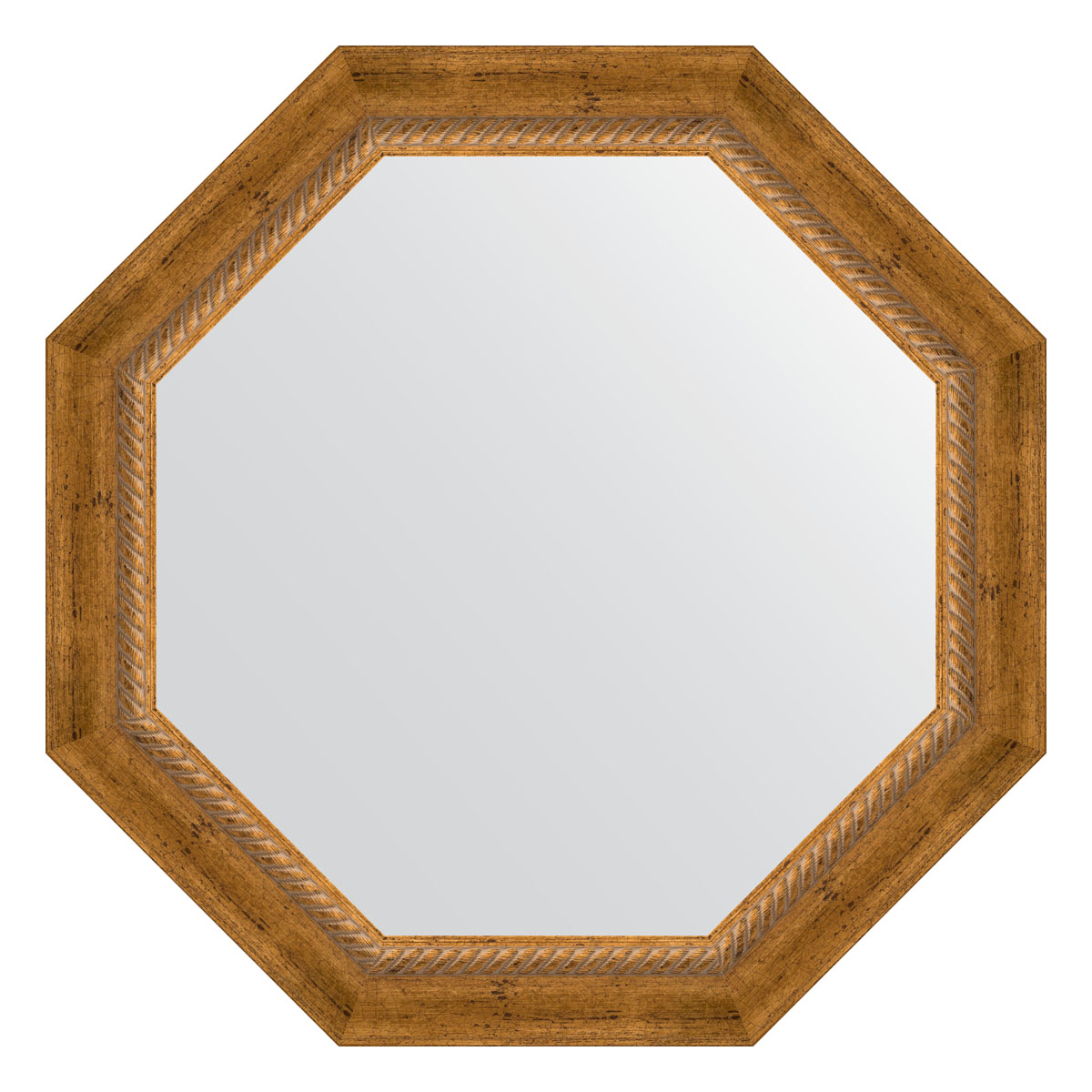Зеркало в раме 63x63см Evoform BY 3674 состаренная бронза с плетением