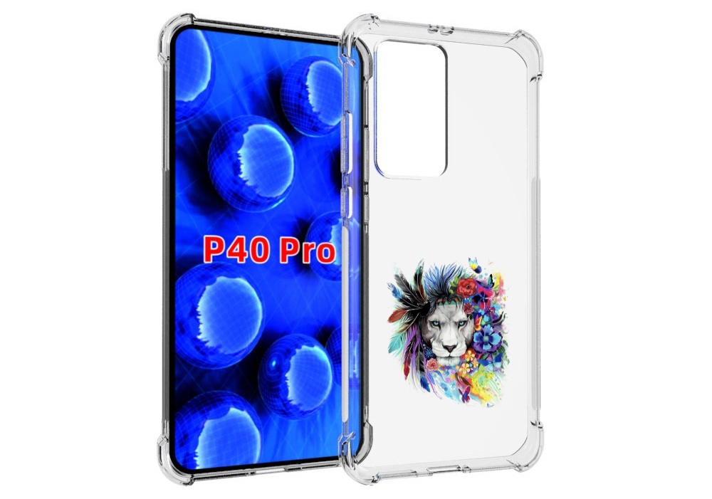 

Чехол MyPads Лев 2 для Huawei P40 Pro противоударный, Прозрачный, Tocco