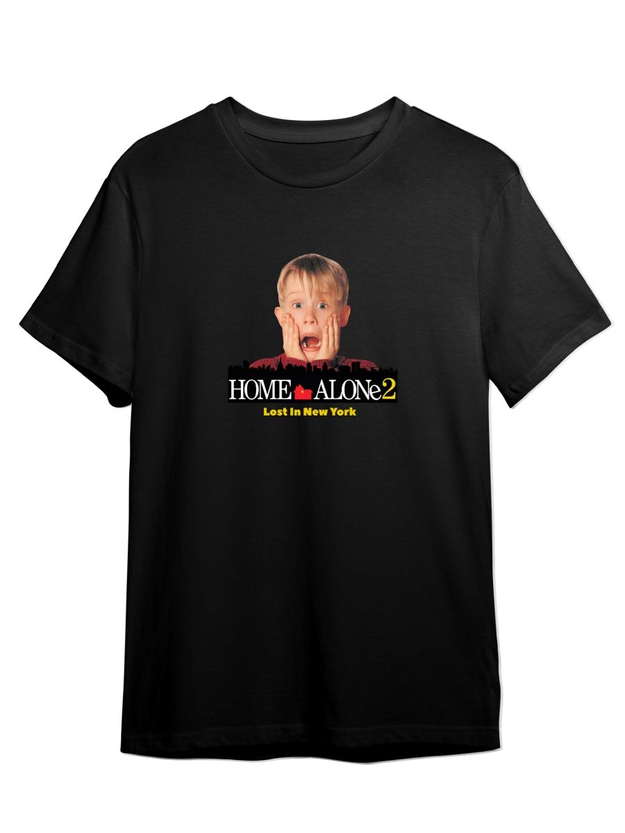 

Футболка унисекс Каждому Своё Один дома/Home alone/Новый год FMOD1 черная L, Черный, "Один дома/Home alone/Новый год" FMOD1