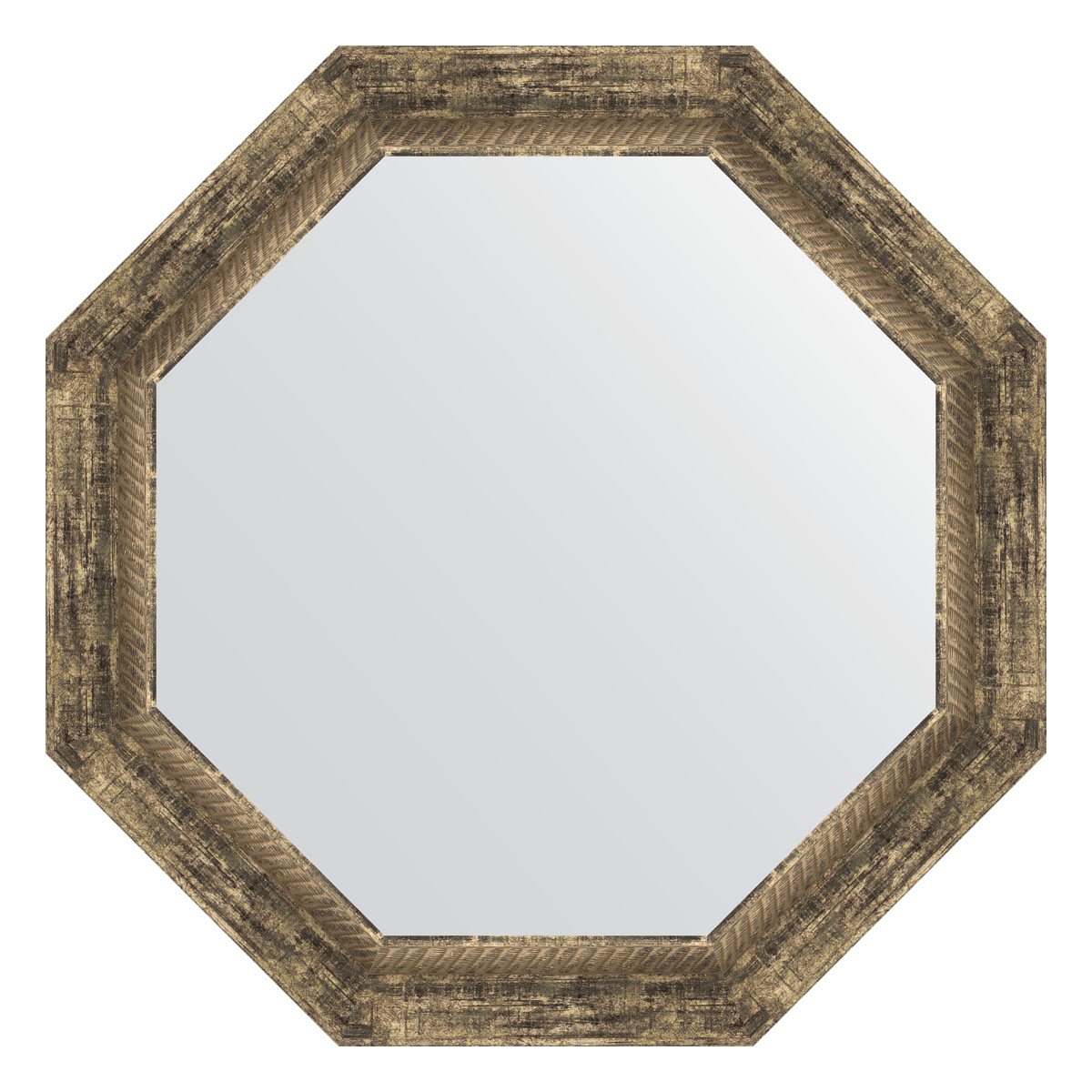 Зеркало в раме 63x63см Evoform BY 3665 старое дерево с плетением