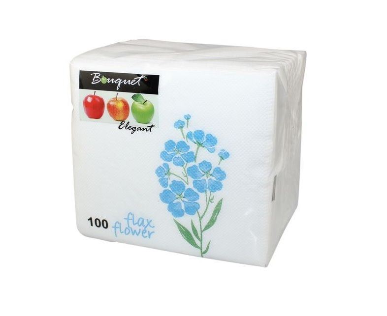 

Салфетки бумажные Bouquet elegant незабудка 100 шт, Разноцветный, Elegant