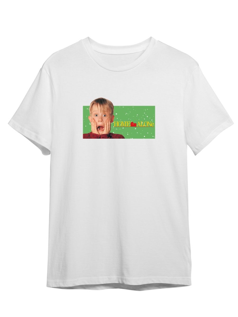 

Футболка унисекс Каждому Своё Один дома/Home alone/Новый год FMOD2 белая 3XL, "Один дома/Home alone/Новый год" FMOD2