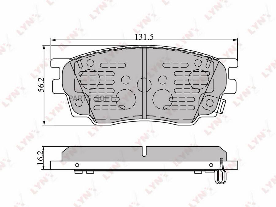 

Колодки тормозные передние подходит для mazda 6 1.8 02-07 bd-5111