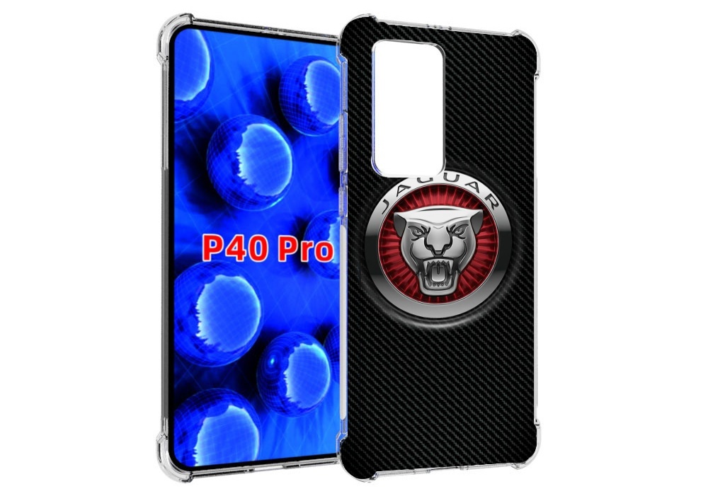 

Чехол MyPads Лого-ягуар для Huawei P40 Pro противоударный, Прозрачный, Tocco