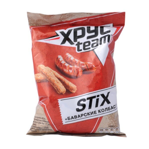 Сухарики ржано-пшеничные Хрусteam Stix баварские колбаски 60 г