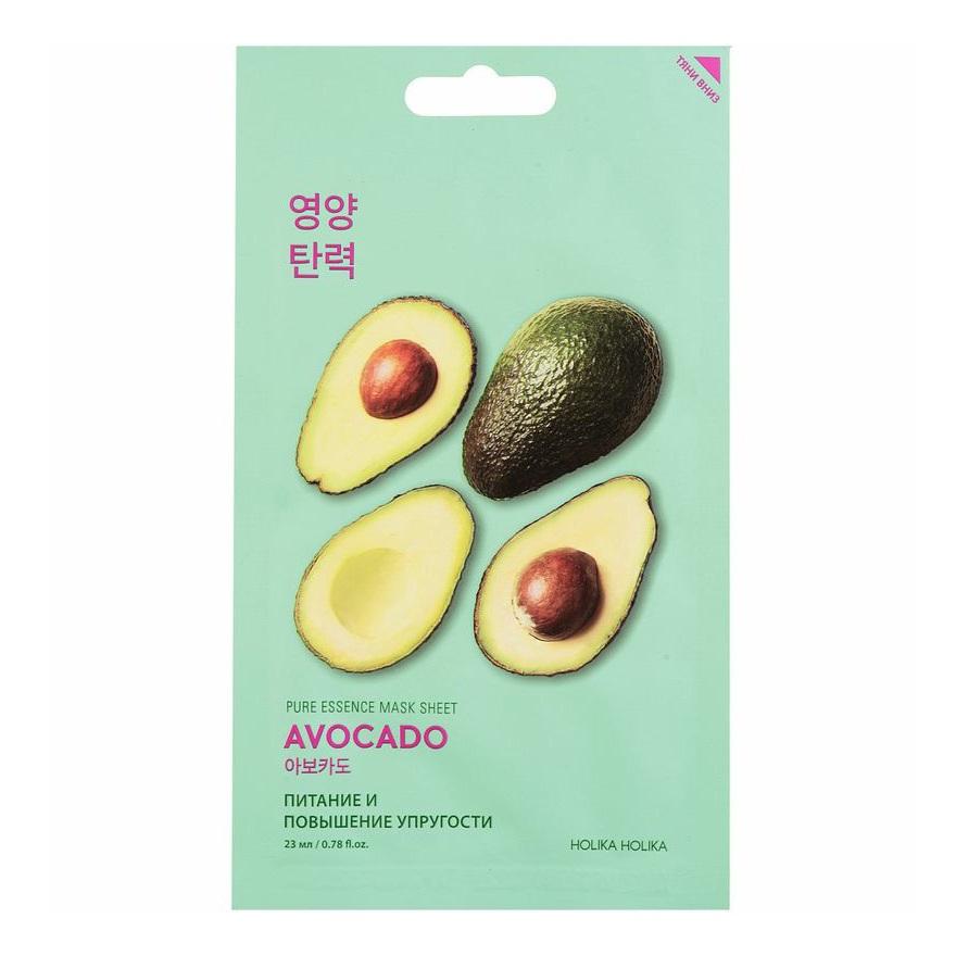 

Маска для лица Holika Holika Pure Essence Mask Sheet Avocado смягчающая 23 мл
