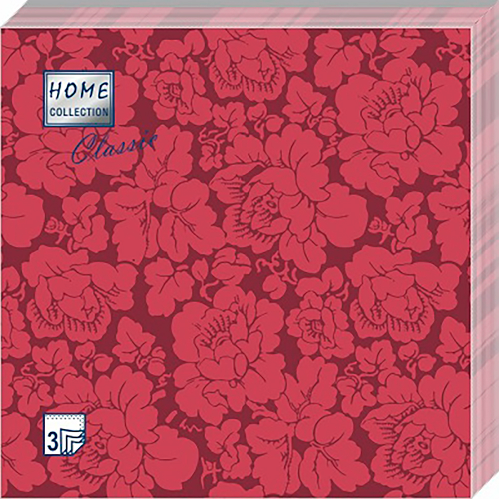 фото Салфетки бумажные home collection classic камилла 3 слоя 33 x 33 см 20 шт