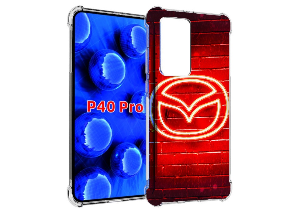 

Чехол MyPads Мазда для Huawei P40 Pro противоударный, Прозрачный, Tocco