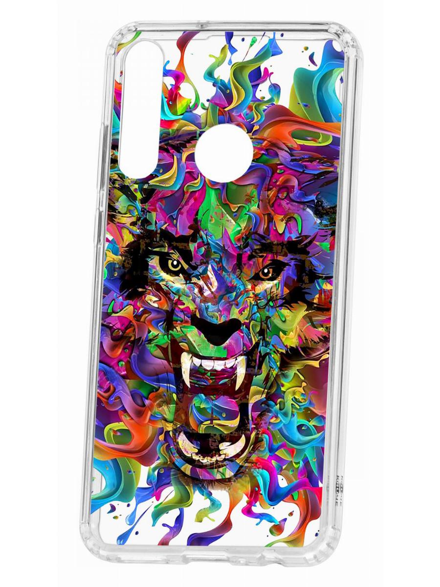 фото Чехол для huawei y6p 2020 kruche print colored beast кruче