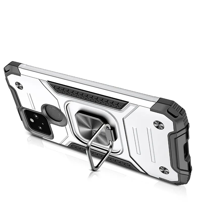 

Противоударный чехол Legion Case для Google Pixel 5a, Серебристый;черный