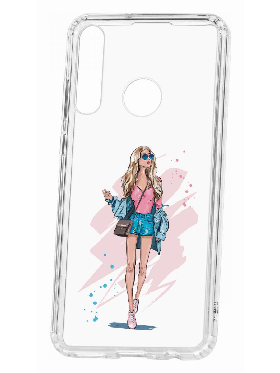 фото Чехол для huawei y6p 2020 kruche print fashion girl кruче