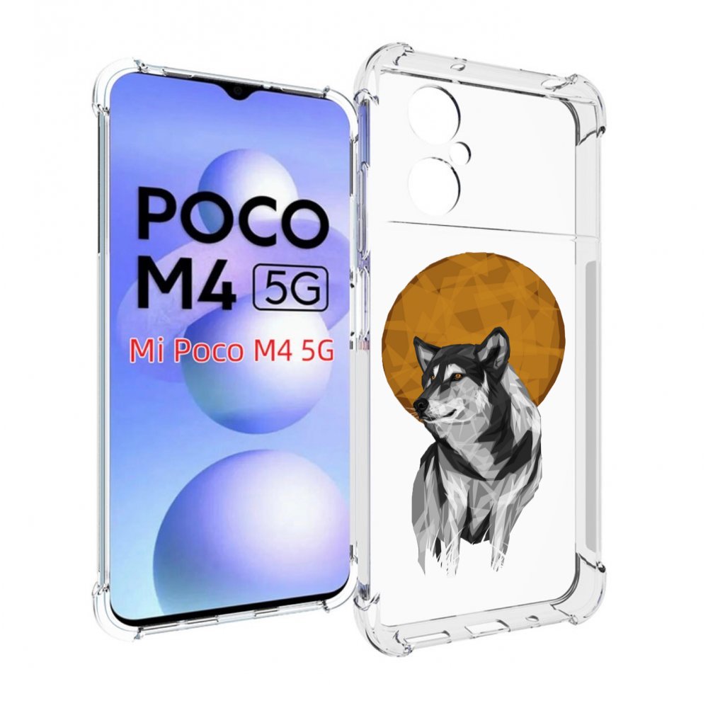 

Чехол MyPads Лунный волк для Xiaomi Poco M4 5G, Прозрачный, Tocco