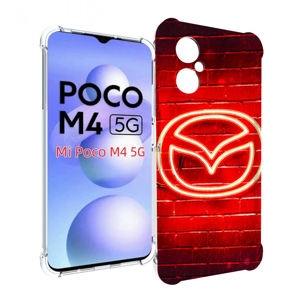 

Чехол MyPads Мазда для Xiaomi Poco M4 5G, Прозрачный, Tocco