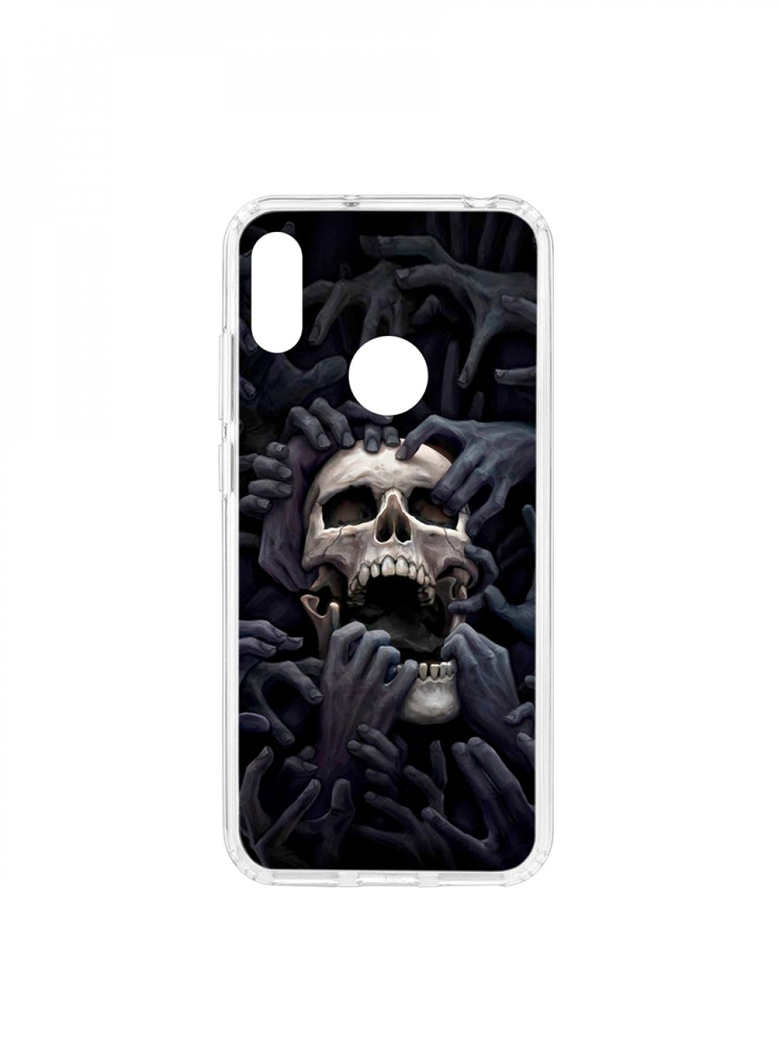 фото Чехол для huawei y6 2019 kruche print skull hands кruче