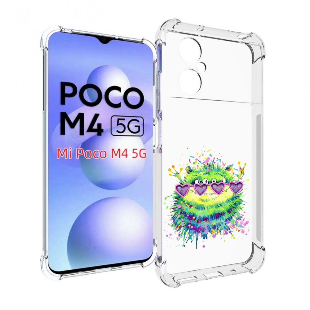 

Чехол MyPads Пушистый персонаж для Xiaomi Poco M4 5G, Прозрачный, Tocco
