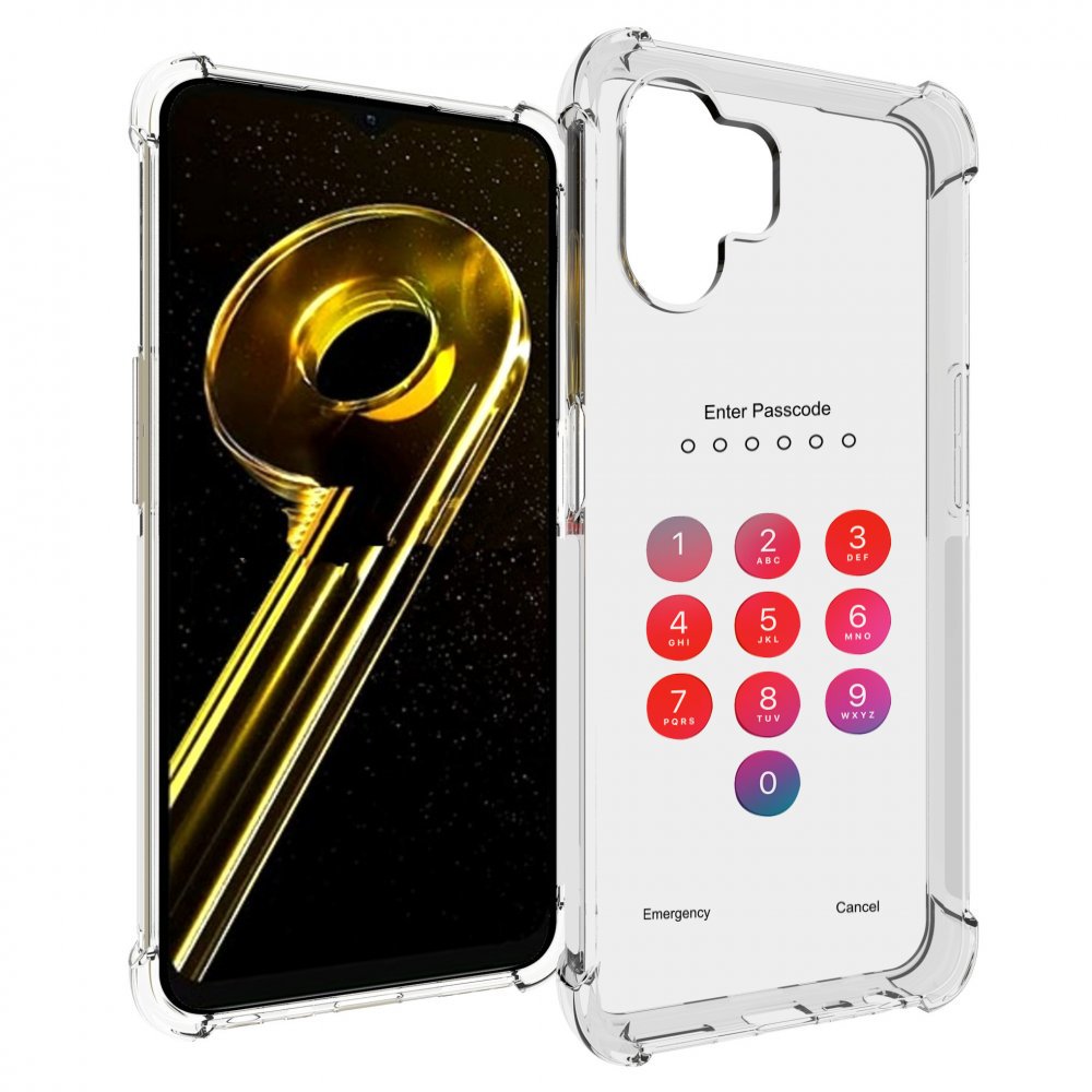 

Чехол бампер MyPads введите-пароль для Realme 10 5G противоударный, Прозрачный, Tocco