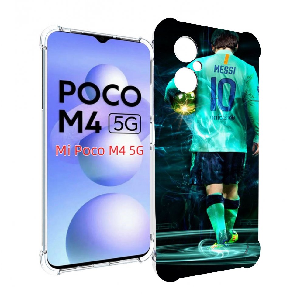 

Чехол MyPads Месси мужской для Xiaomi Poco M4 5G, Прозрачный, Tocco