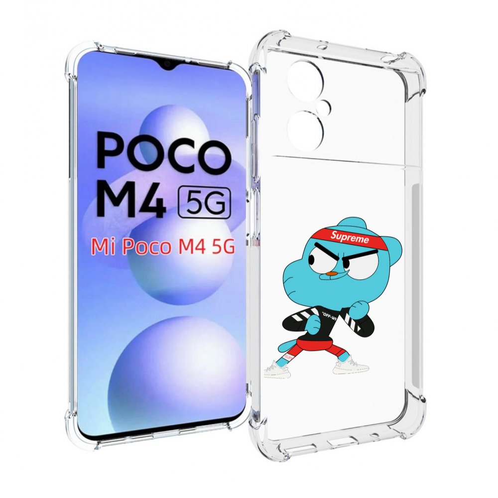 

Чехол MyPads Модный-Гамбол для Xiaomi Poco M4 5G, Прозрачный, Tocco