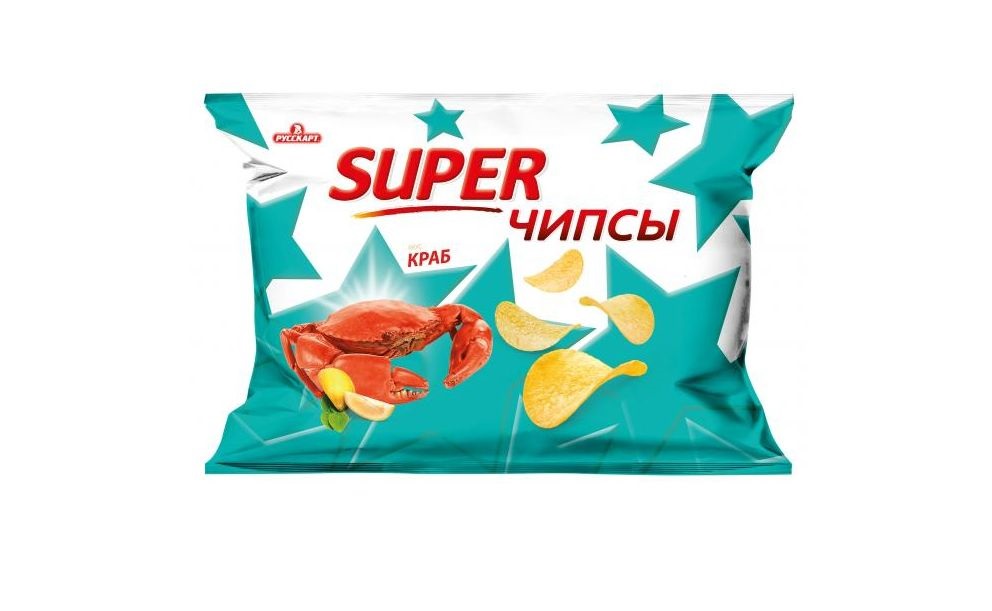 фото Чипсы картофельные super со вкусом краба 300 г