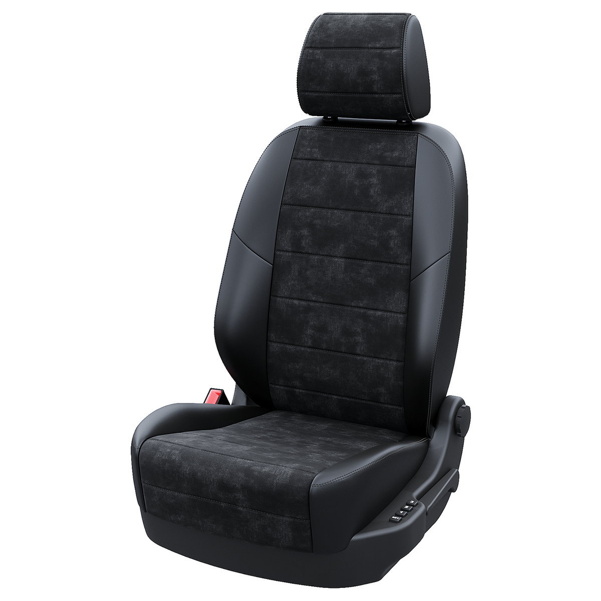 

Чехлы на сиденья Автодруг для Skoda Octavia A7 3 2013-2024 A1433DS2027 Алькантара Черный, A1433
