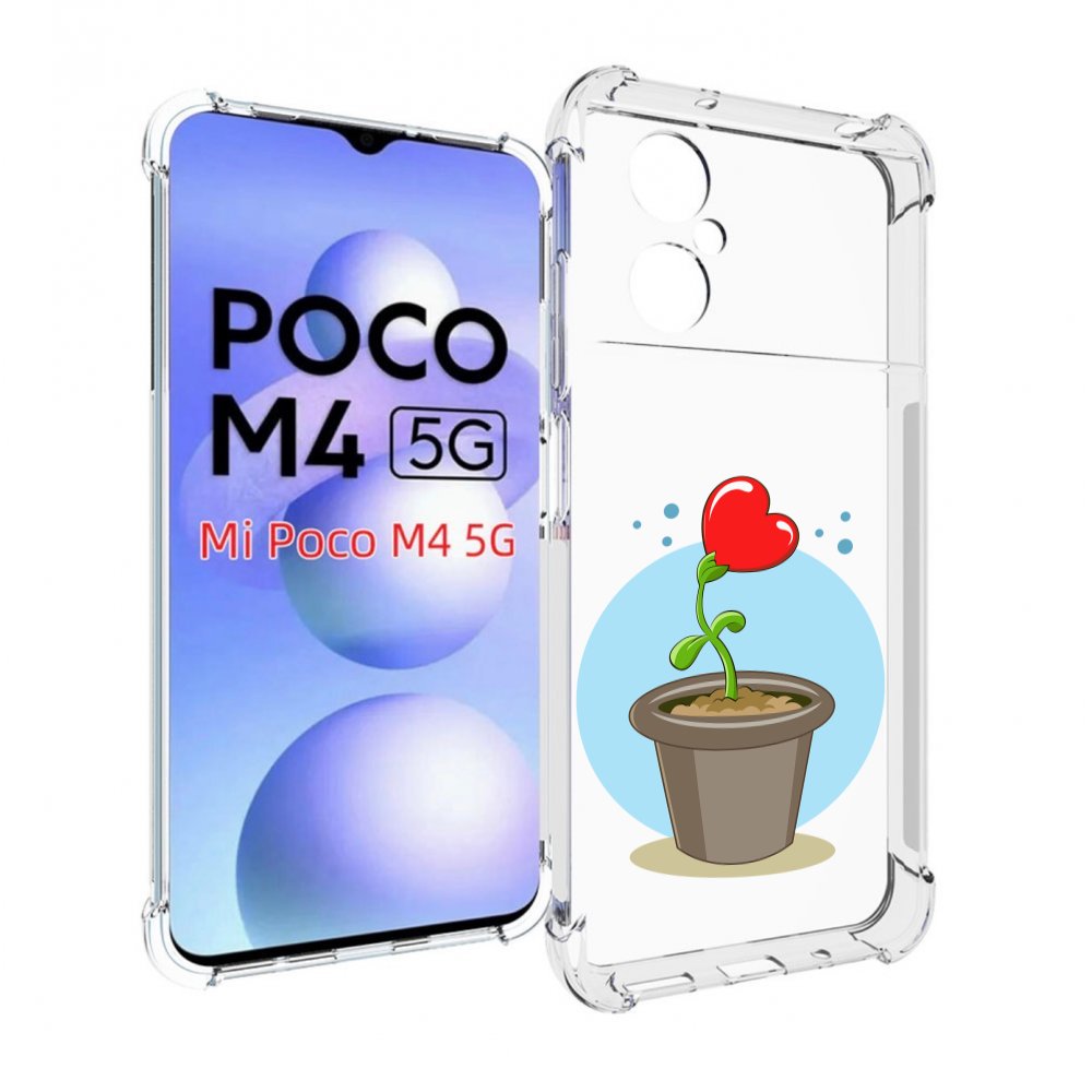 

Чехол MyPads Растение любви 14 февраля для Xiaomi Poco M4 5G, Прозрачный, Tocco