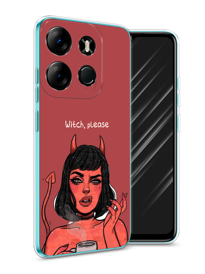 

Чехол Awog на Tecno Spark Go 2023"Evil Girl", Красный;черный, 3103750-6
