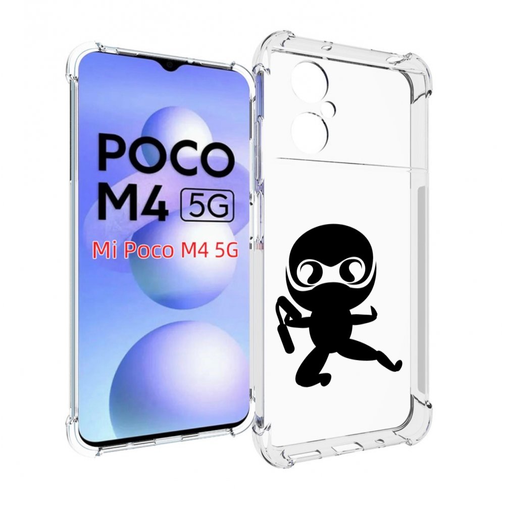 

Чехол MyPads Ниндзя для Xiaomi Poco M4 5G, Прозрачный, Tocco