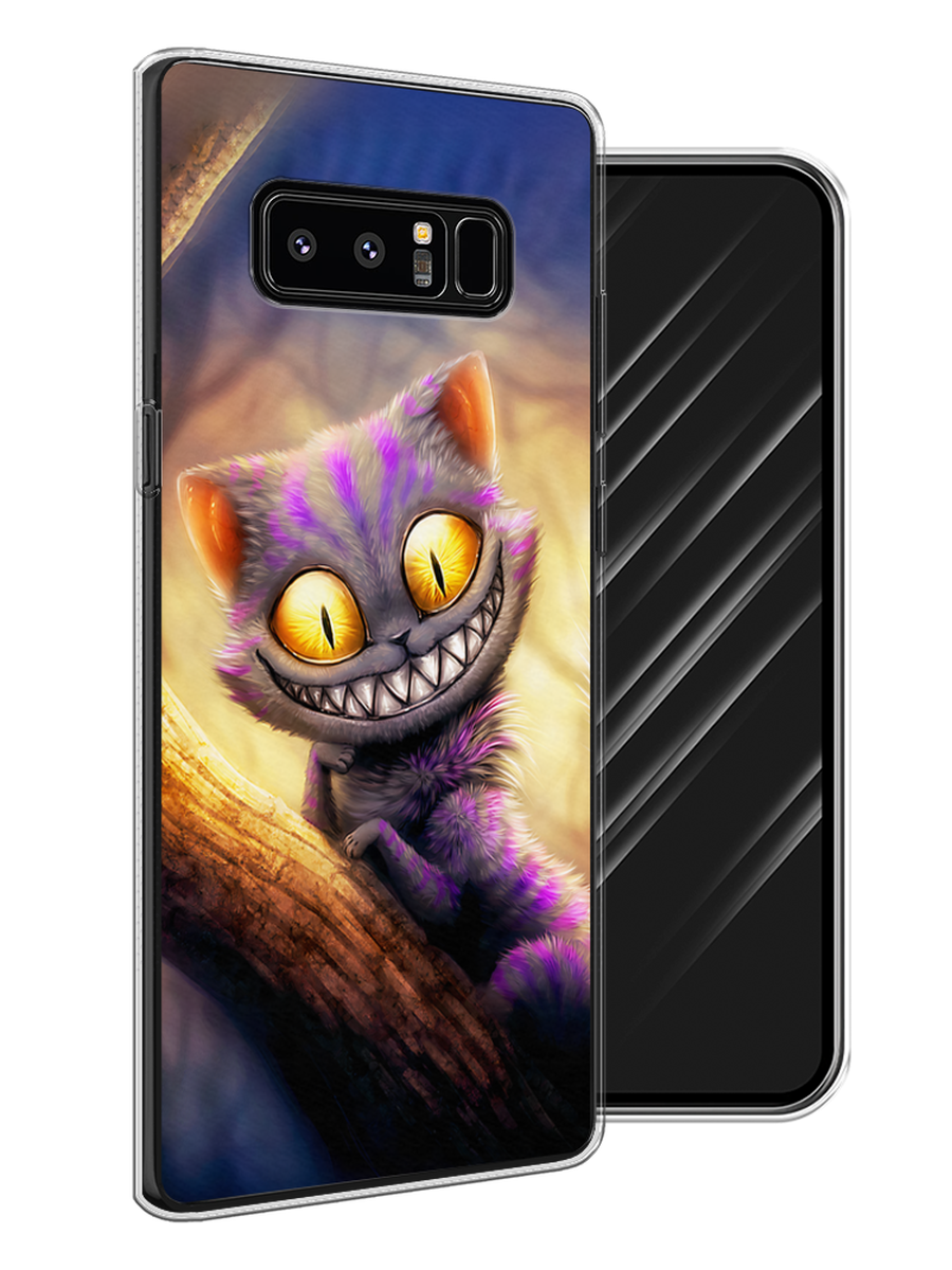 

Чехол Awog на Samsung Galaxy Note 8 "Cheshire Cat", Фиолетовый;желтый, 25250-1